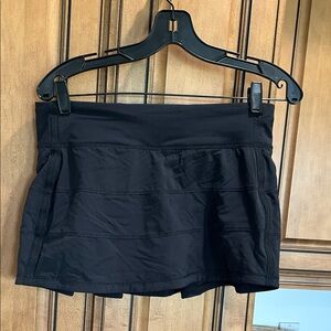 Lululemon Athletica Black Pleated Skort